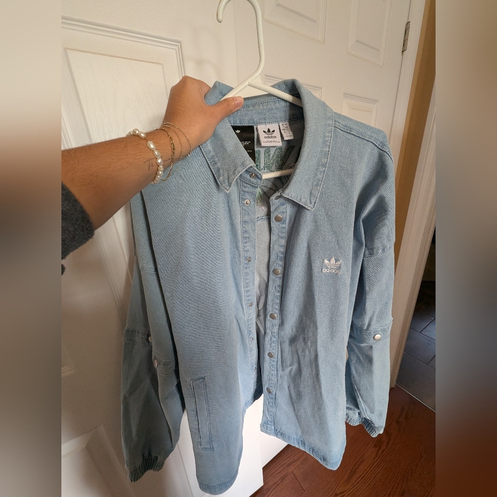 Adidas Light Blue Denim Jacket